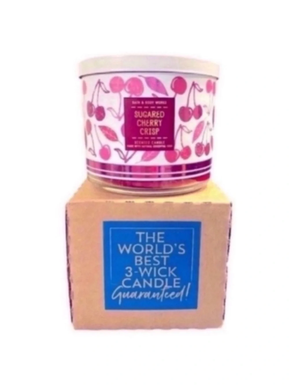 Sugared Cherry Crisp Candle - Picture 2 of 2